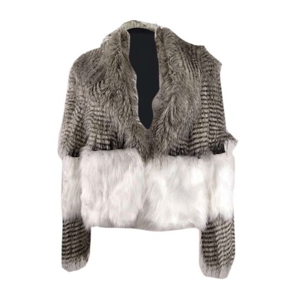 Rachel Zoe Women's Colorblocked Faux-Fur Elton Jacket - Multi - Picture 1 of 2